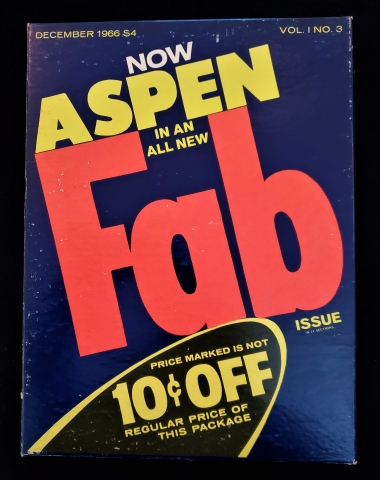 Cover of Aspen volume 1 issue 3