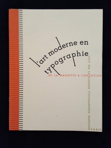 Cover of L' art moderne en typographie