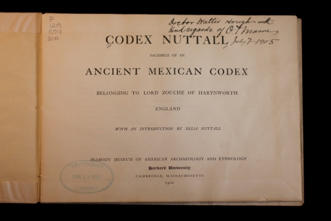 Codex Nutall title page