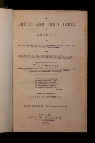 Title page to Fruits and Fruit Trees of America