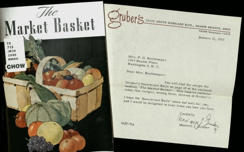 Cover of The market basket and letter