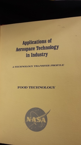 Cover of "Applications of aerospace technology in industry"