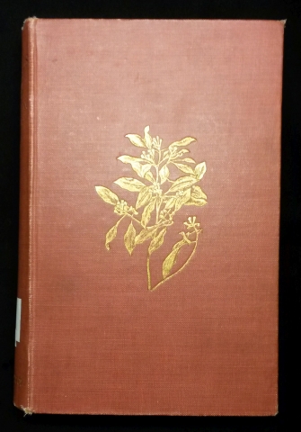 Cover of Spices by Henry N. Ridley, depicting a golden plant on the red cover