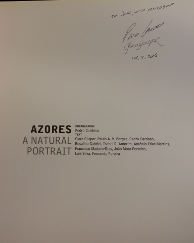 Title page of Azores