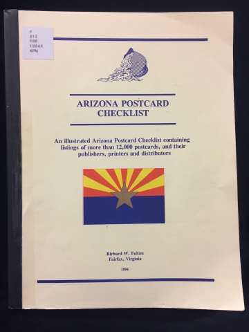 Cover of Arizona Postcard Checklist