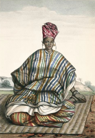 Bamana woman richly dressed