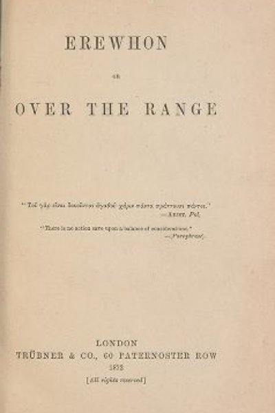 Cover of Erewhon, or, Over the range