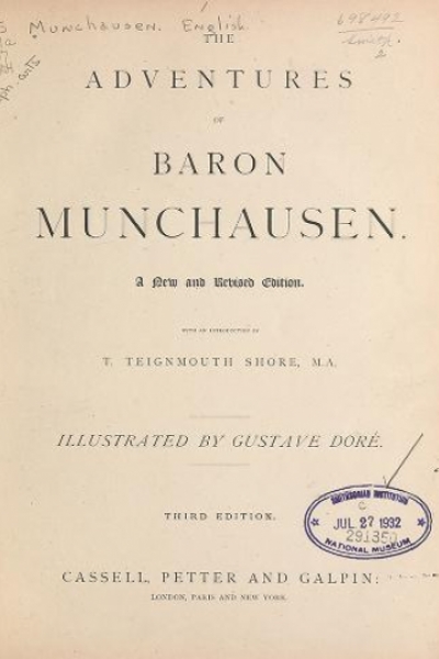 Cover of The adventures of Baron Munchausen