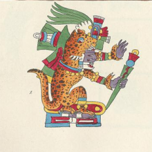 picture of a central American jaguar god ?