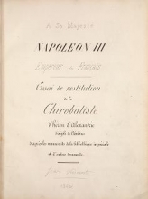 Cover of Essai de restitution de la chirobaliste d'Néron d'Alexandre, disciple de Ctésibius