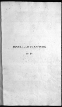 Cover of Household furniture and interior decoration