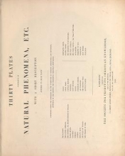 Cover of Thirty plates illustrative of natural phenomena, etc. - with a short description annexed to each plate