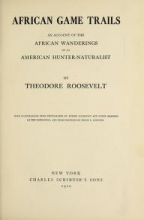Cover of African game trails