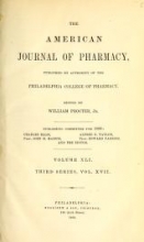 Cover of American journal of pharmacy