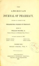 Cover of American journal of pharmacy