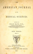 Cover of The American journal of the medical sciences