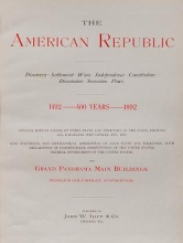 Cover of The American Republic : discovery - settlement - wars - independence - constitution - dissension -- secession - peace
