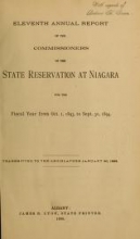 Cover of Annual report of the Commissioners of the State Reservation at Niagara