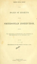 Cover of Annual report of the Board of Regents of the Smithsonian Institution