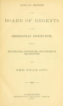 Cover of Annual report of the Board of Regents of the Smithsonian Institution