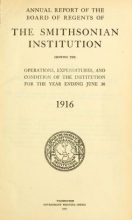 Cover of Annual report of the Board of Regents of the Smithsonian Institution