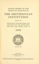 Cover of Annual report of the Board of Regents of the Smithsonian Institution