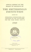 Cover of Annual report of the Board of Regents of the Smithsonian Institution