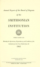 Cover of Annual report of the Board of Regents of the Smithsonian Institution