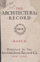 Cover of Architectural record