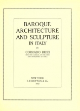 Cover of Baroque architecture and sculpture in Italy