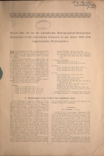 Cover of Bericht über die von den schwedischen Hydrographisch-Biologischen Kommission in den schwedischen Gewässern in den Jahren 1909-1910 eingesammelten Pl