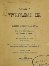 Cover of Calvary wiwigawangapi kin qa wokiksuye anpetu kin koya