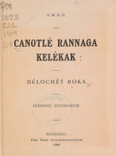 Cover of Canotlé rannaga kelékak