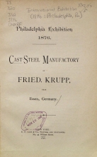 Cover of Cast-steel manufactory of Fried. Krupp, near Essen, Germany
