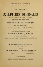 Cover of Catalogue de sculptures originales