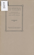 Cover of Catalogue of an exhibition of portraitures of James McNeill Whistler