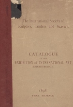 Cover of Catalogue of the exhibition of international art, Knightsbridge