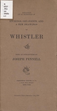Cover of Catalogue of an exhibition of etchings, dry-points, and a few drawings by Whistler