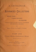 Cover of A catalogue for advanced collectors of postage stamps, stamped envelopes and wrappers pt. 13