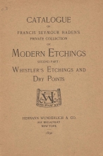 Cover of Catalogue of Francis Seymour Haden's private collection of modern etchings