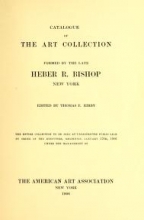 Cover of Catalogue of the art collection
