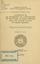 Cover of Catalogue of an exhibition of lithographs of war work in Great Britain and the United States