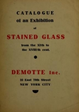 Cover of Catalogue of an exhibition of stained glass from the XIth to the XVIIIth cent