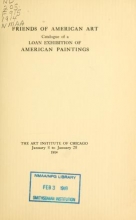 Cover of Catalogue of a loan exhibition of American paintings