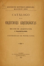 Cover of Catálogo de las colecciones arqueológicas