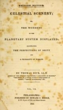 Cover of Celestial scenery, or, The Wonders of the planetary system displayed