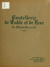 Cover of Coutellerie de table et de luxe de Chatellerault