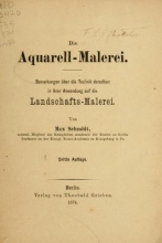 Cover of Die Aquarell-Malerei