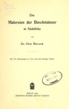 Cover of Die Malereien der Buschmänner in Südafrika
