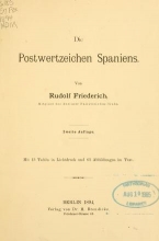 Cover of Die postwertzeichen Spaniens und seiner kolonien